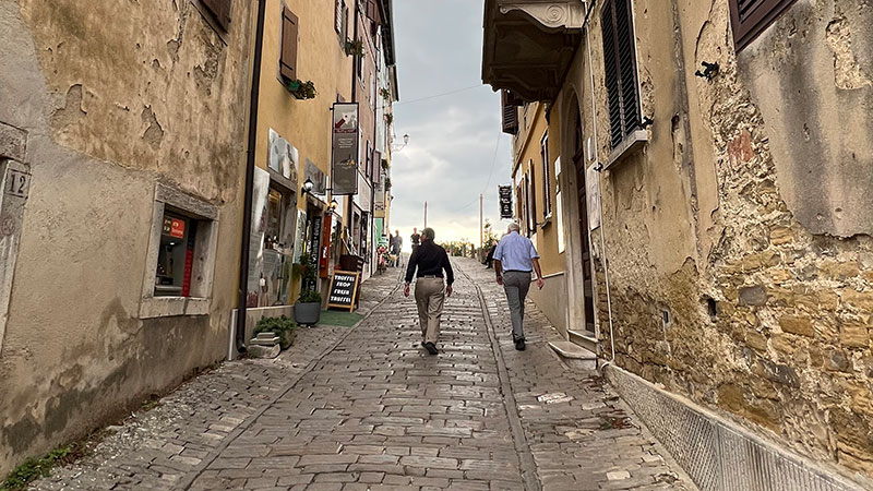 Motovun city center and ancient walls